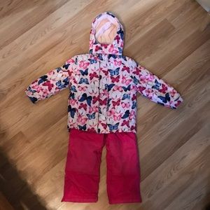 Girls Matching 4-5 Snowsuit